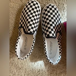 Checkered Tennis Shoes